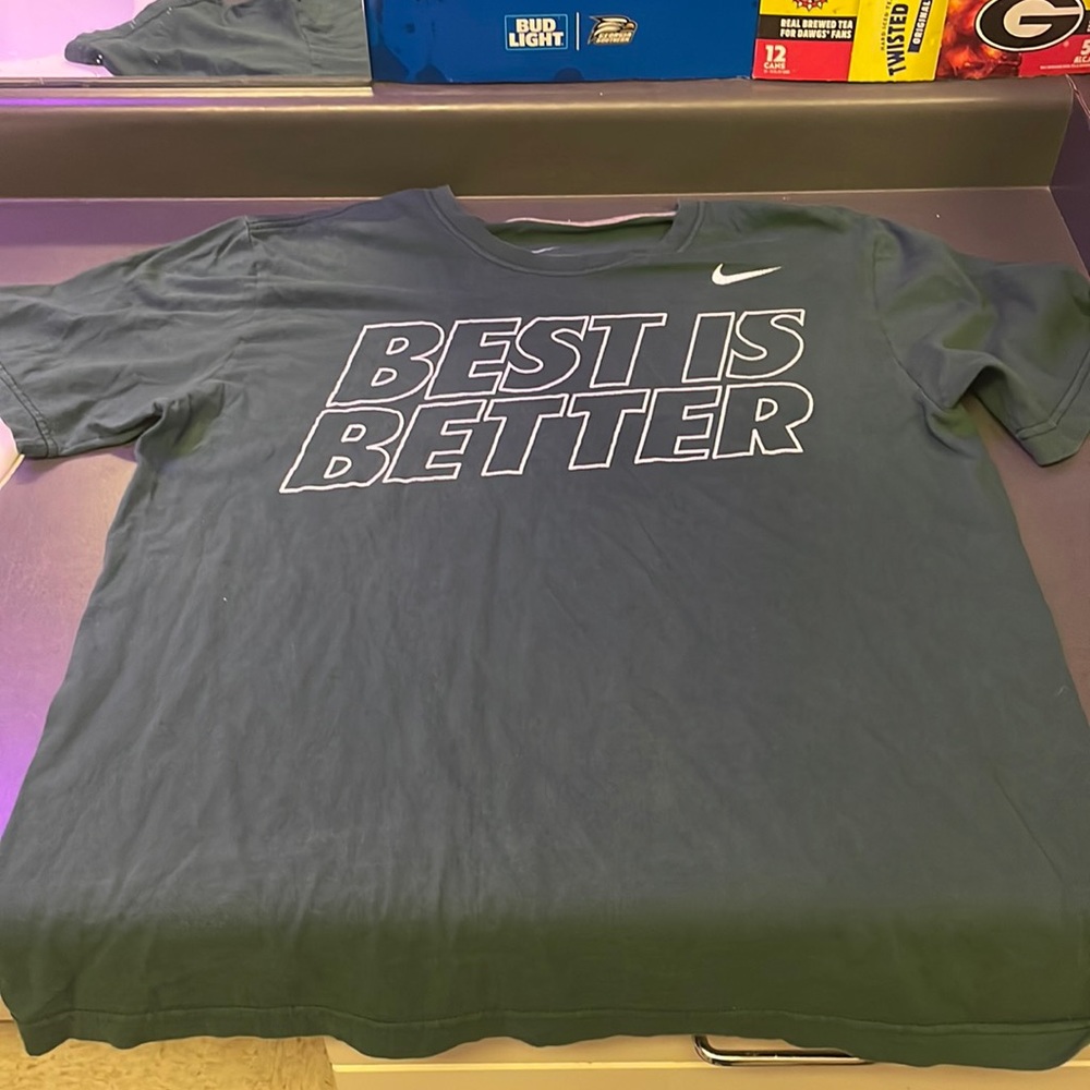 A large green Nike t shirt